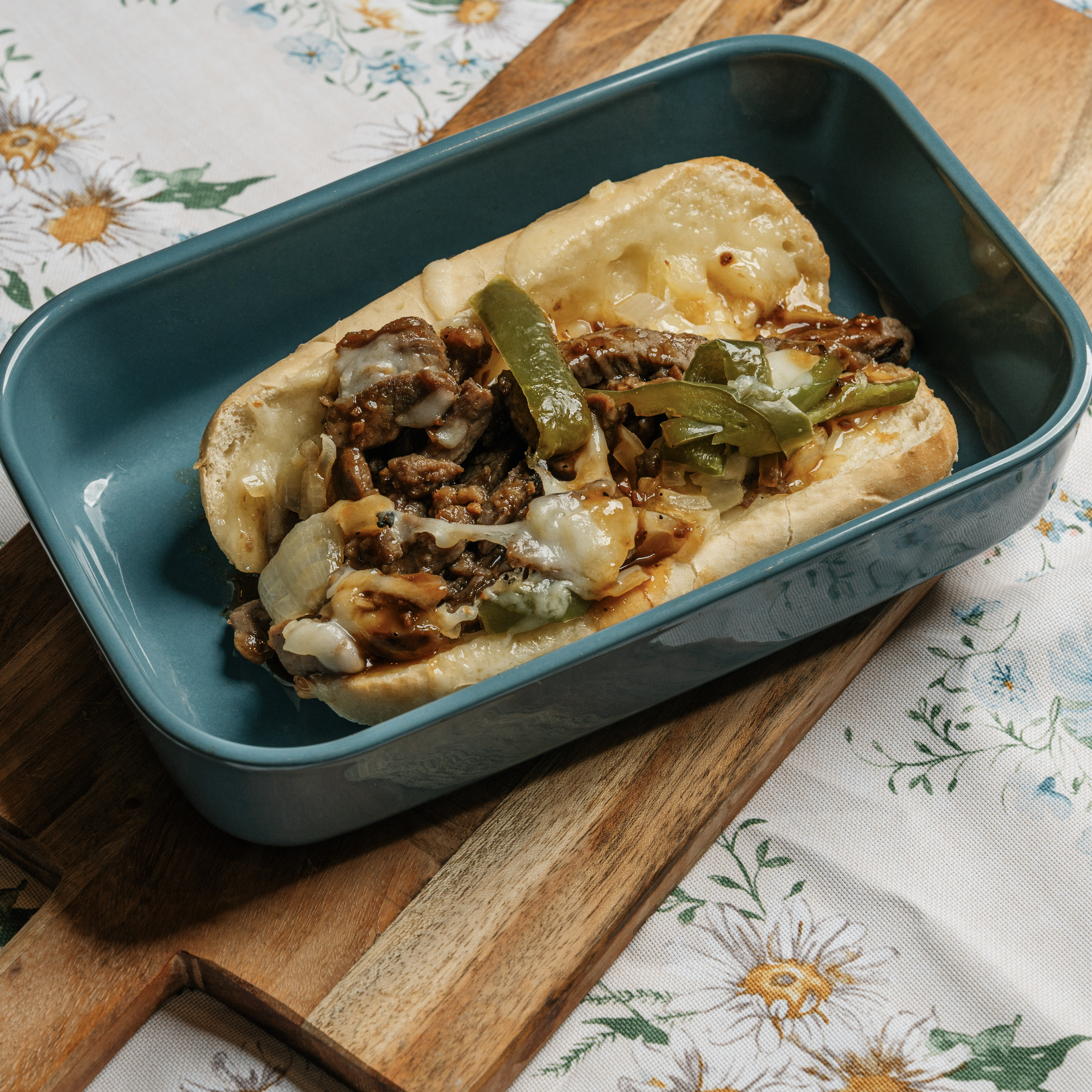 Professional food photography of Korean BBQ sub for Austin restaurant