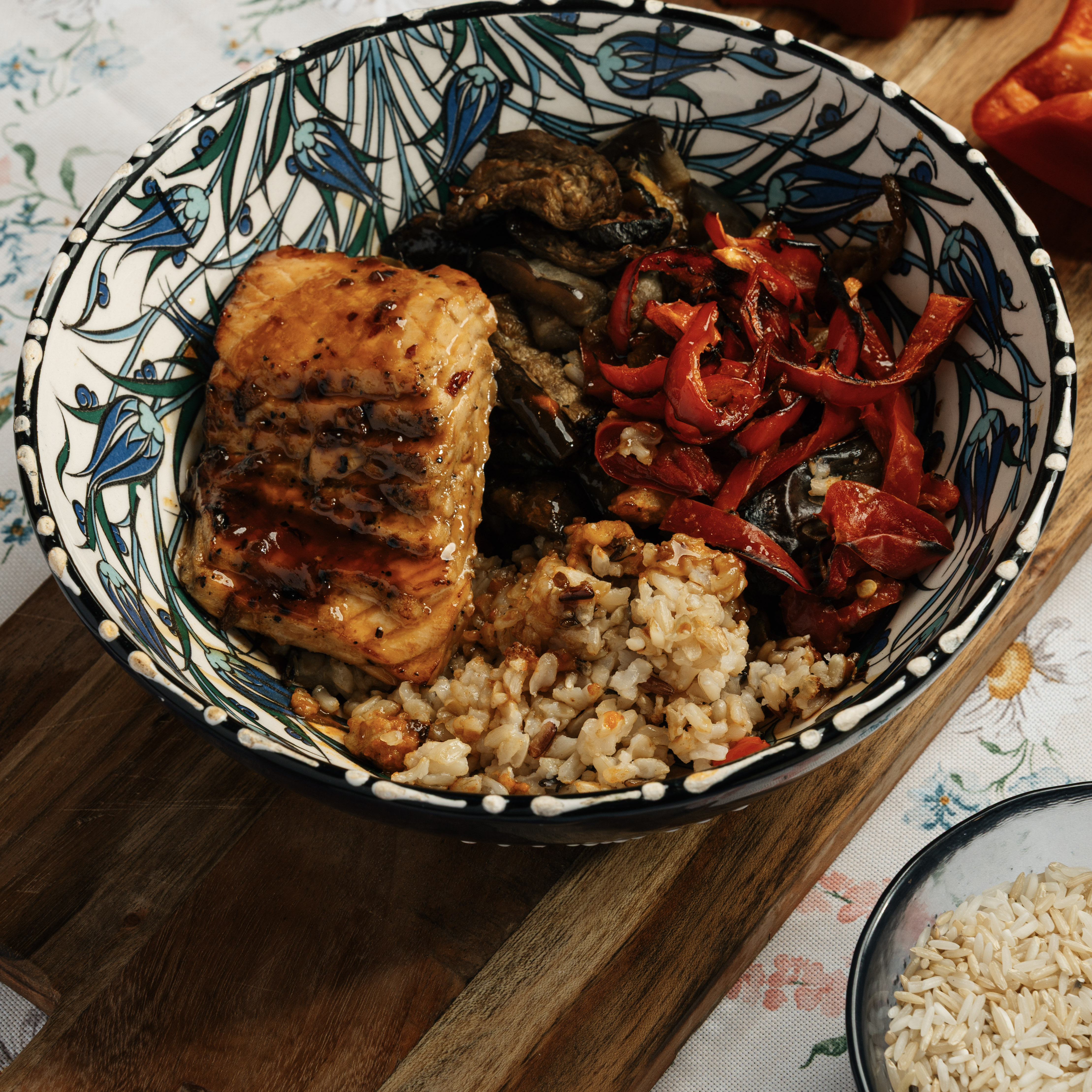 Salmon Teriyaki Rice Bowl